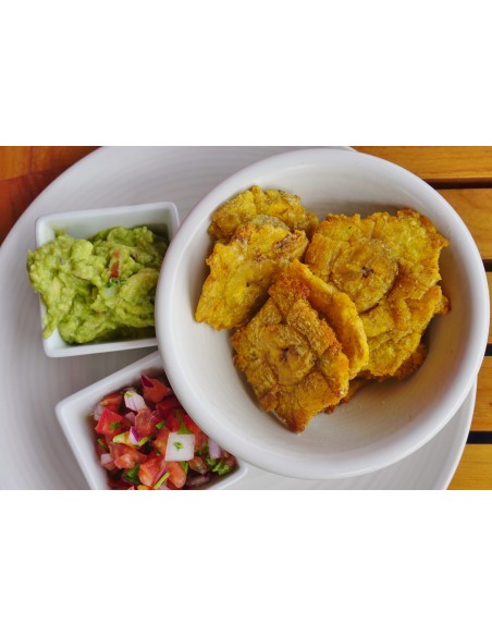 Patacones o tostones di plátano verde, surgelate precotte 500 gr. circa