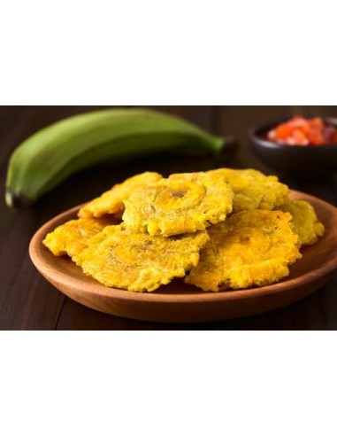 Patacones o tostones di plátano verde,...