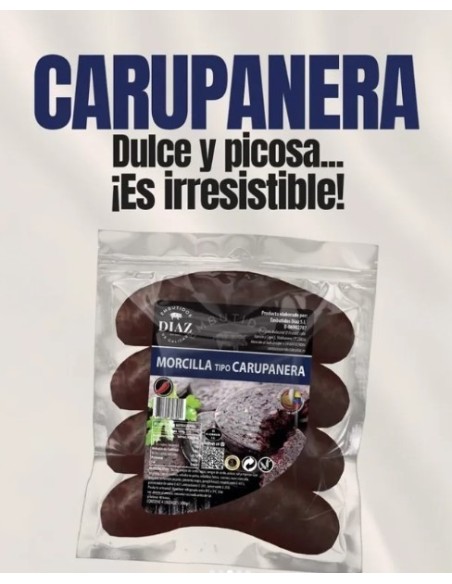 MORCILLA (sanguinaccio), confezioni da 4 pezzi 400 Gr. prodotto surgelato