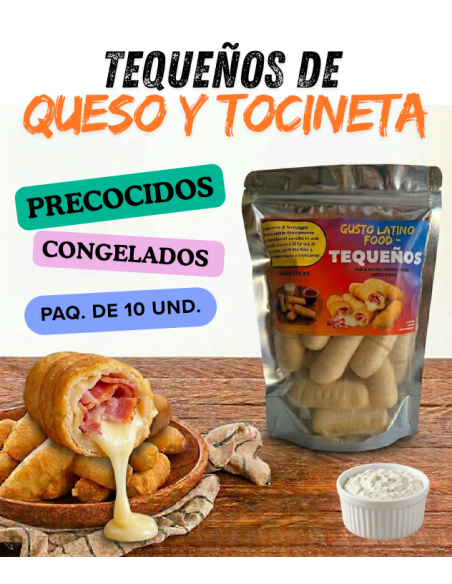 TEQUEÑOS, surgelate precotte, confezioni da 10 pezzi