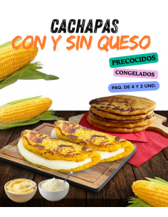 CACHAPA di mais surgelate precotte, confezioni da 4 e 2...