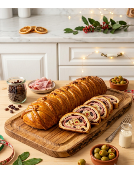 PANE DI PROSCIUTTO ( Pan de Jamon) precotto surgelato 30cm. x 900 Gr. di sapore venezuelano
