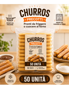 CHURROS precotte surgelate in confezioni 50 unità di 10...